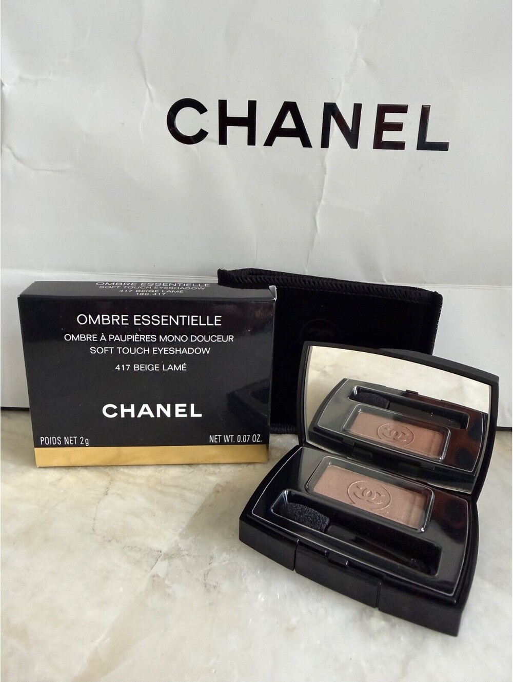 Rare CHANEL Ombre Essentielle 417 BEIGE LAMΓ Eyeshadow Discontinued NIB HTF